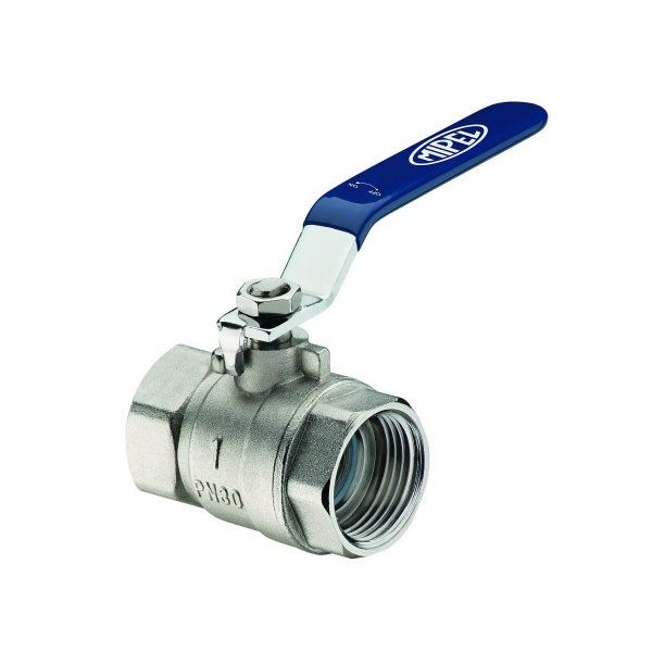 Válvula de Esfera Monobloco em Latão Niquelado para Gas